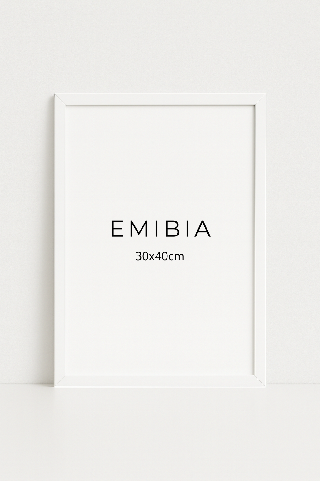 White wood frame 30x40cm