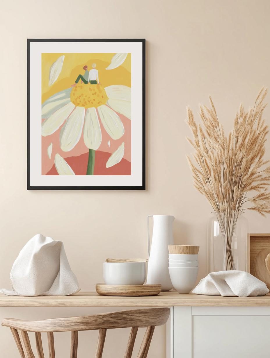 Love on a Daisy Poster