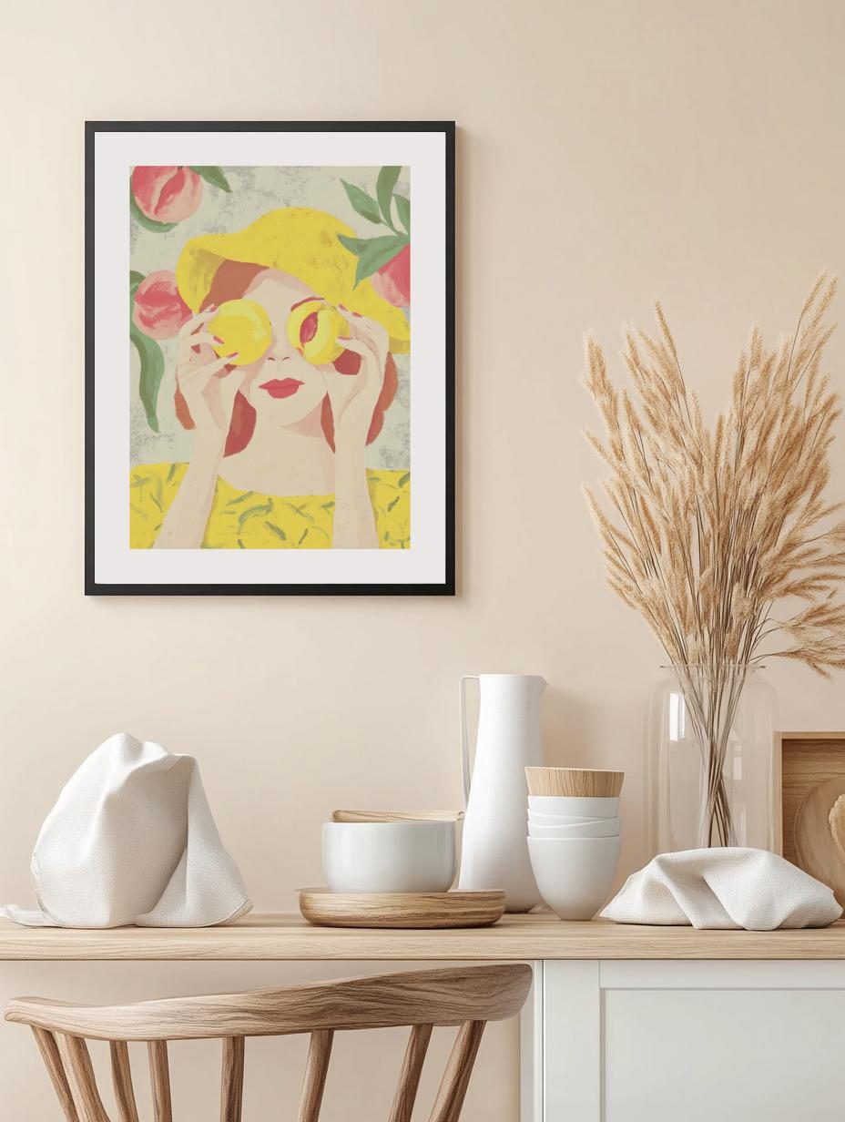 Peachy Perspective Poster