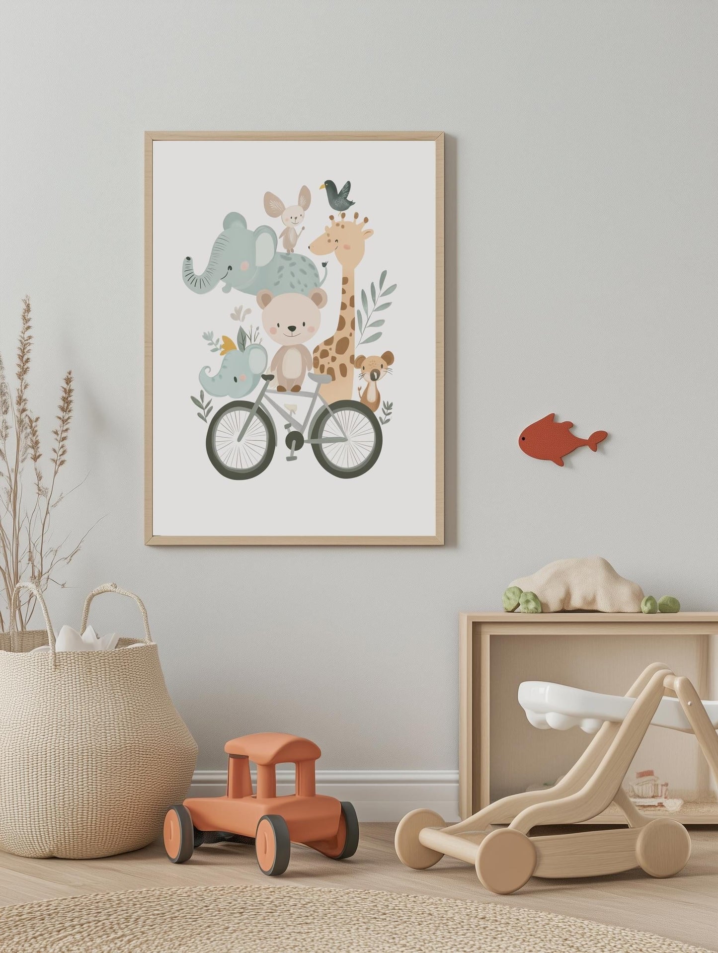 Bicycle Animal Friends Poster