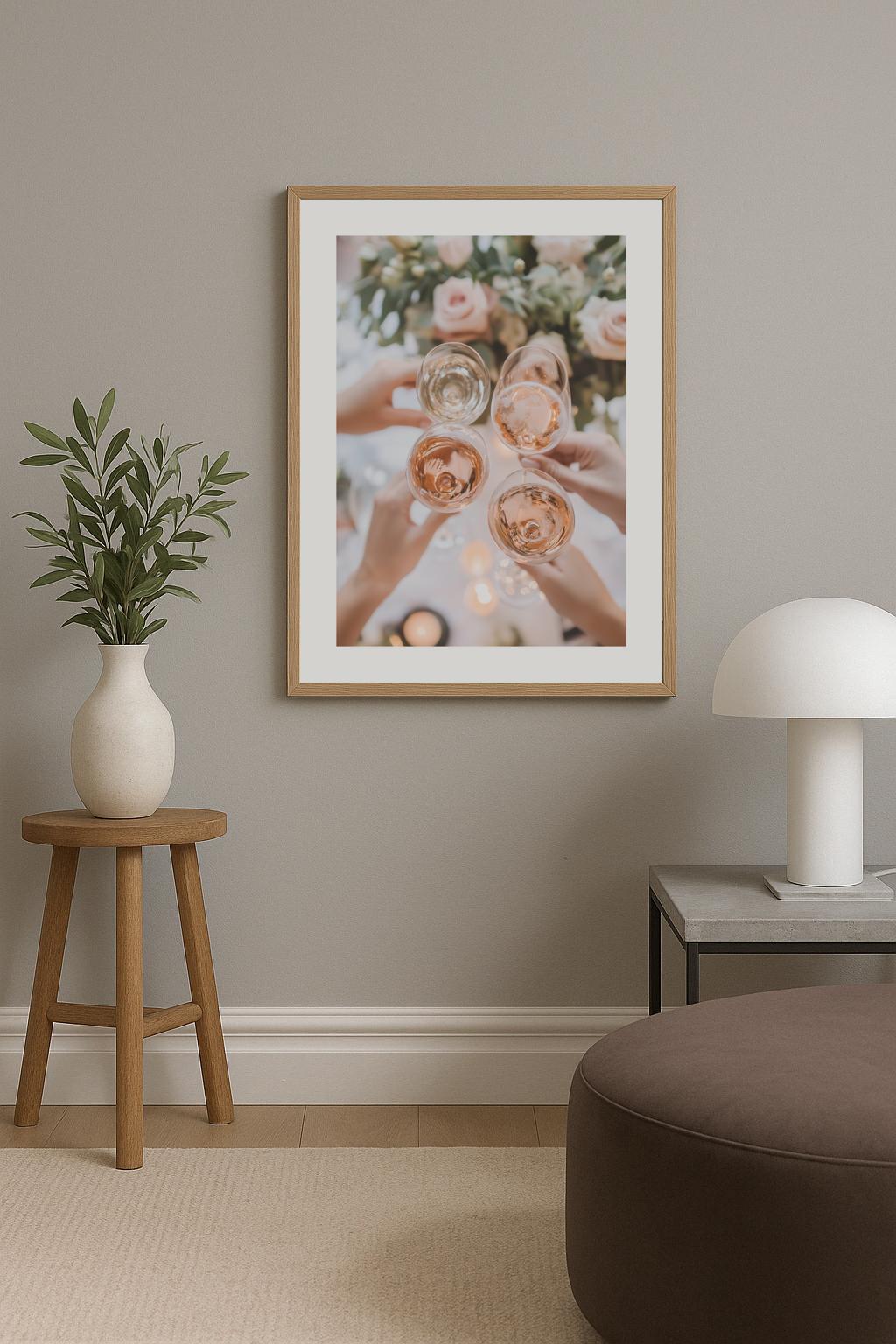 Wedding Toast Photo Poster