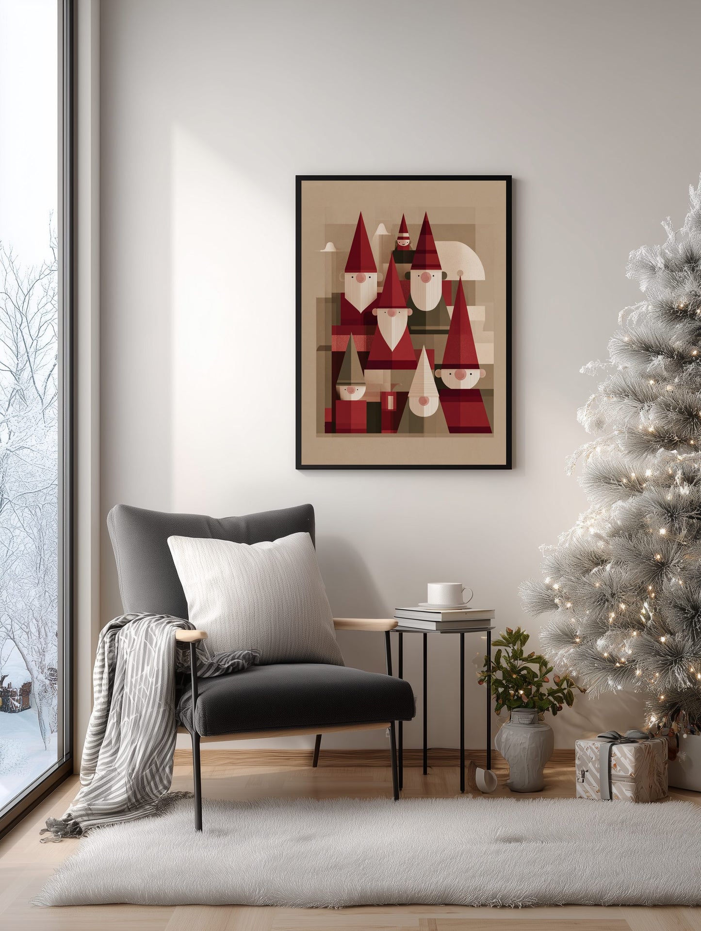 Scandinavian Santa Workshop Poster