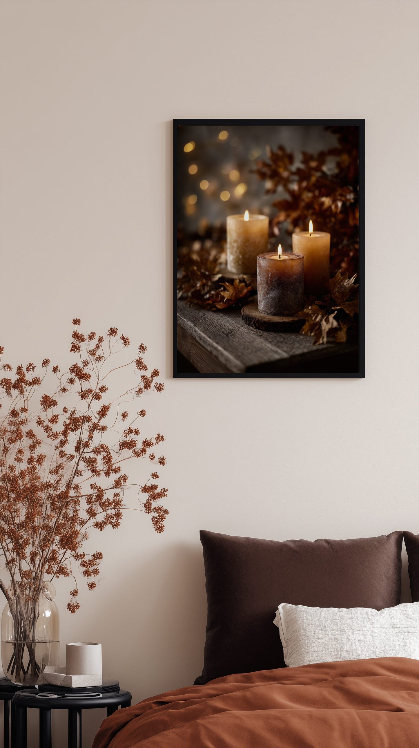 Autumn Candlelight Poster