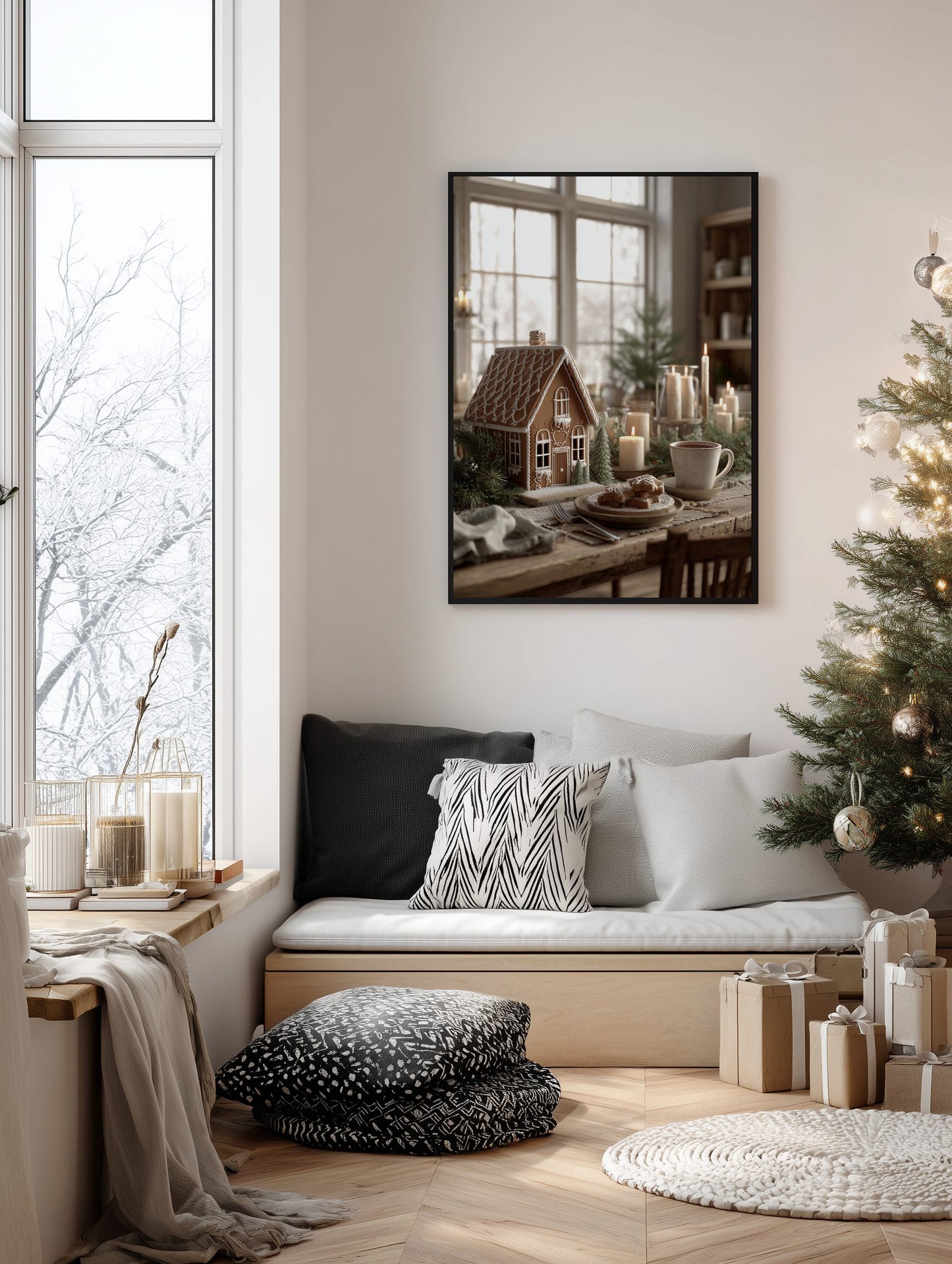 Gingerbread Cottage Poster