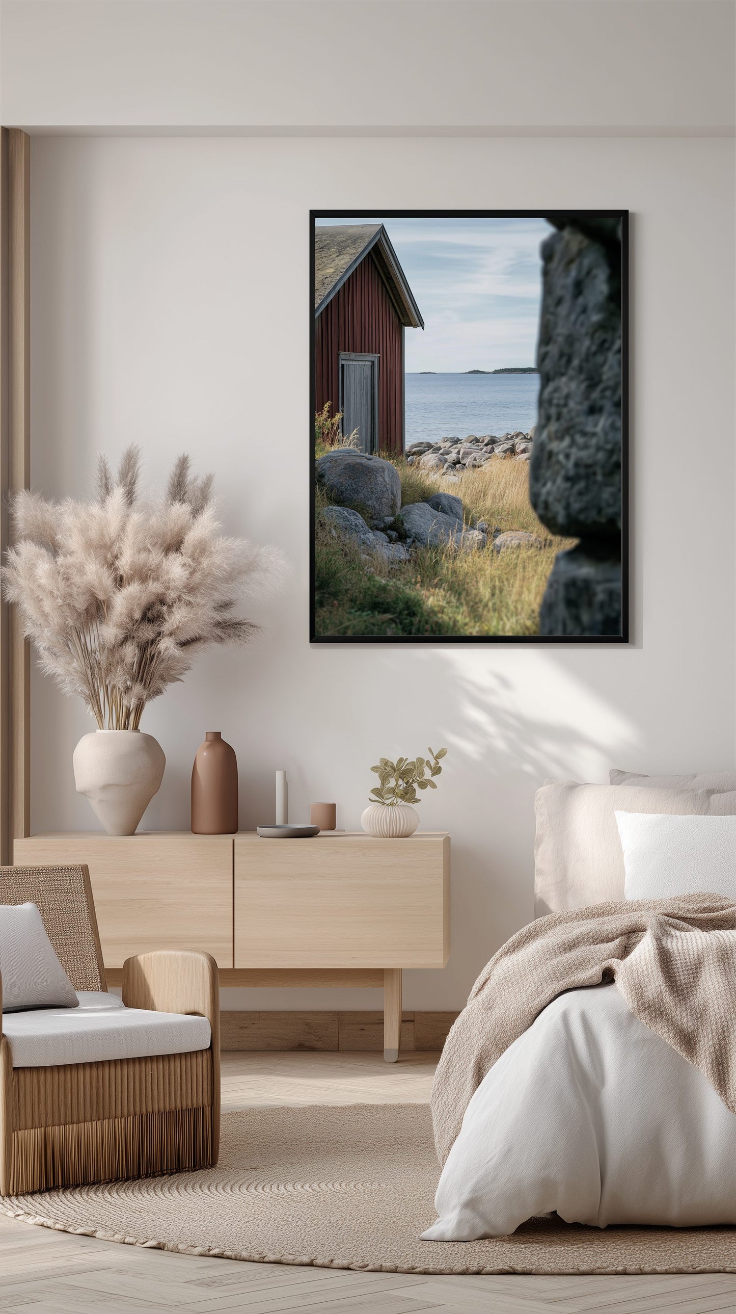 Rustic Coastal Hut Poster
