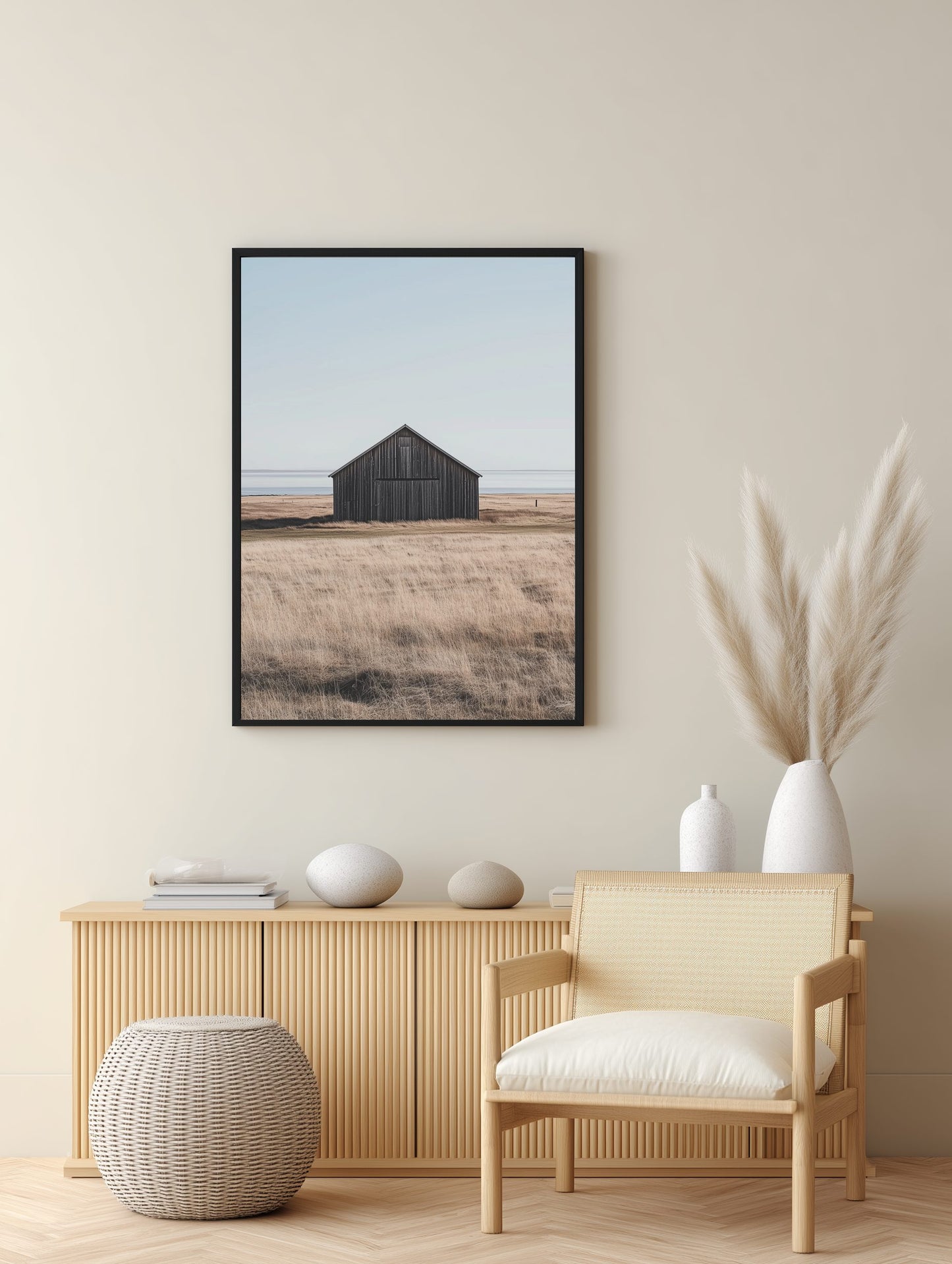Swedish Coastal Barn Poster