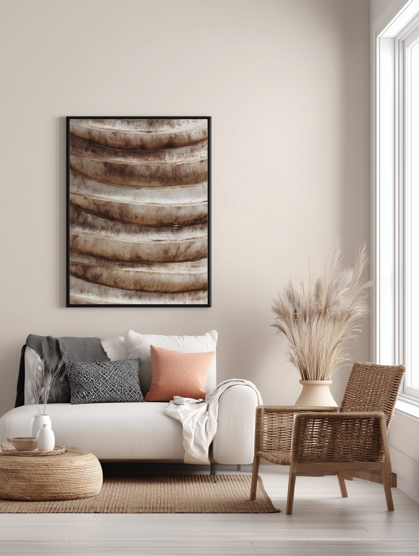 Warm Wood Rings Poster