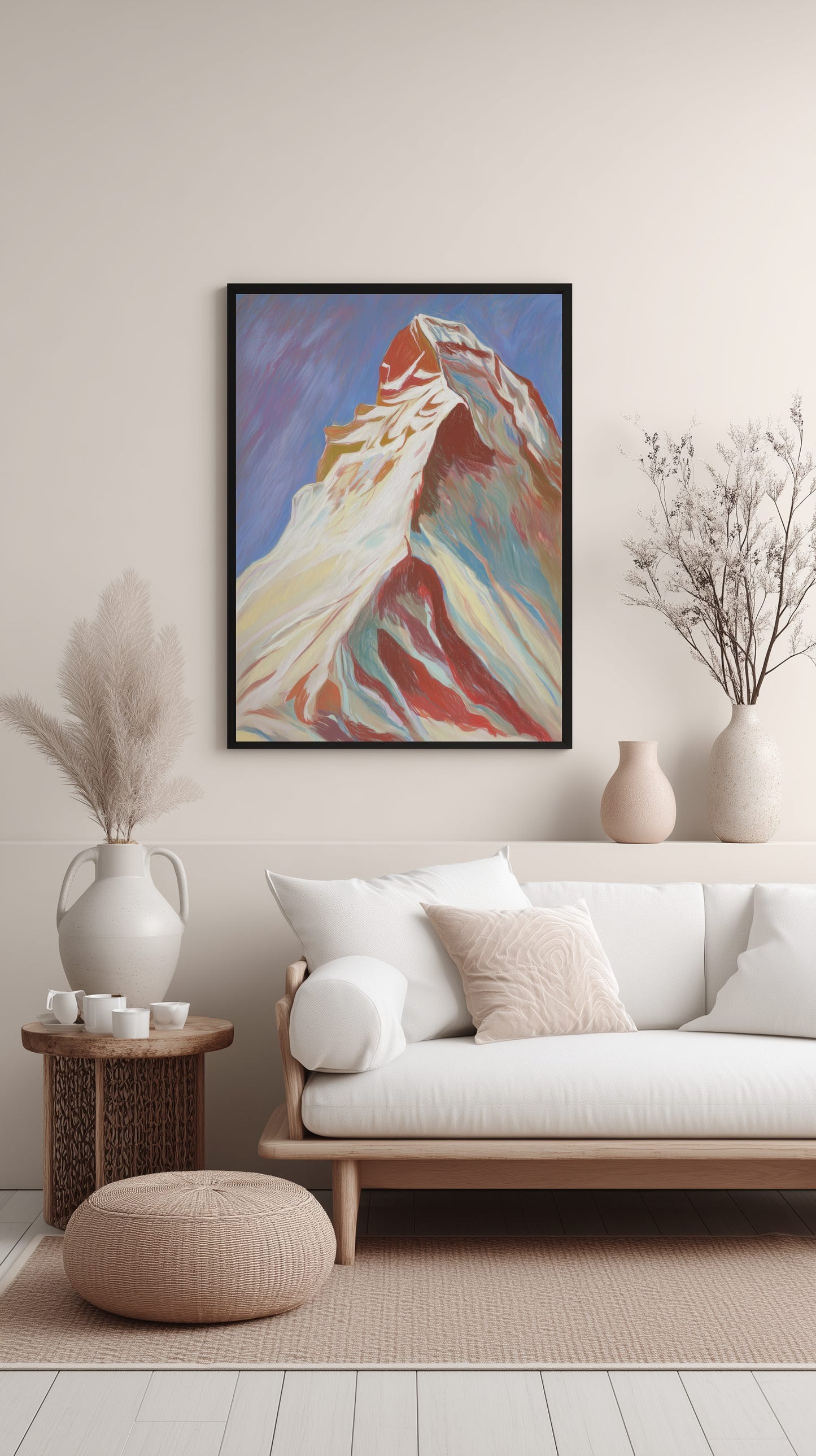 Color Rush Mountain Peak Poster