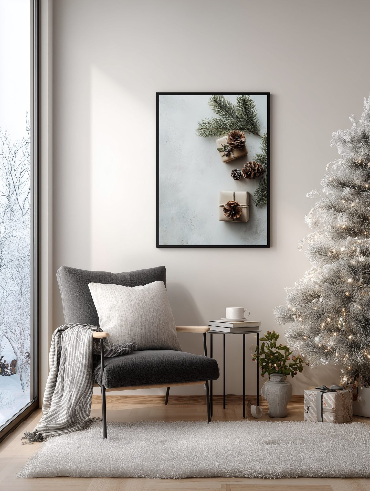 Pinecone Gift Arrangement Poster