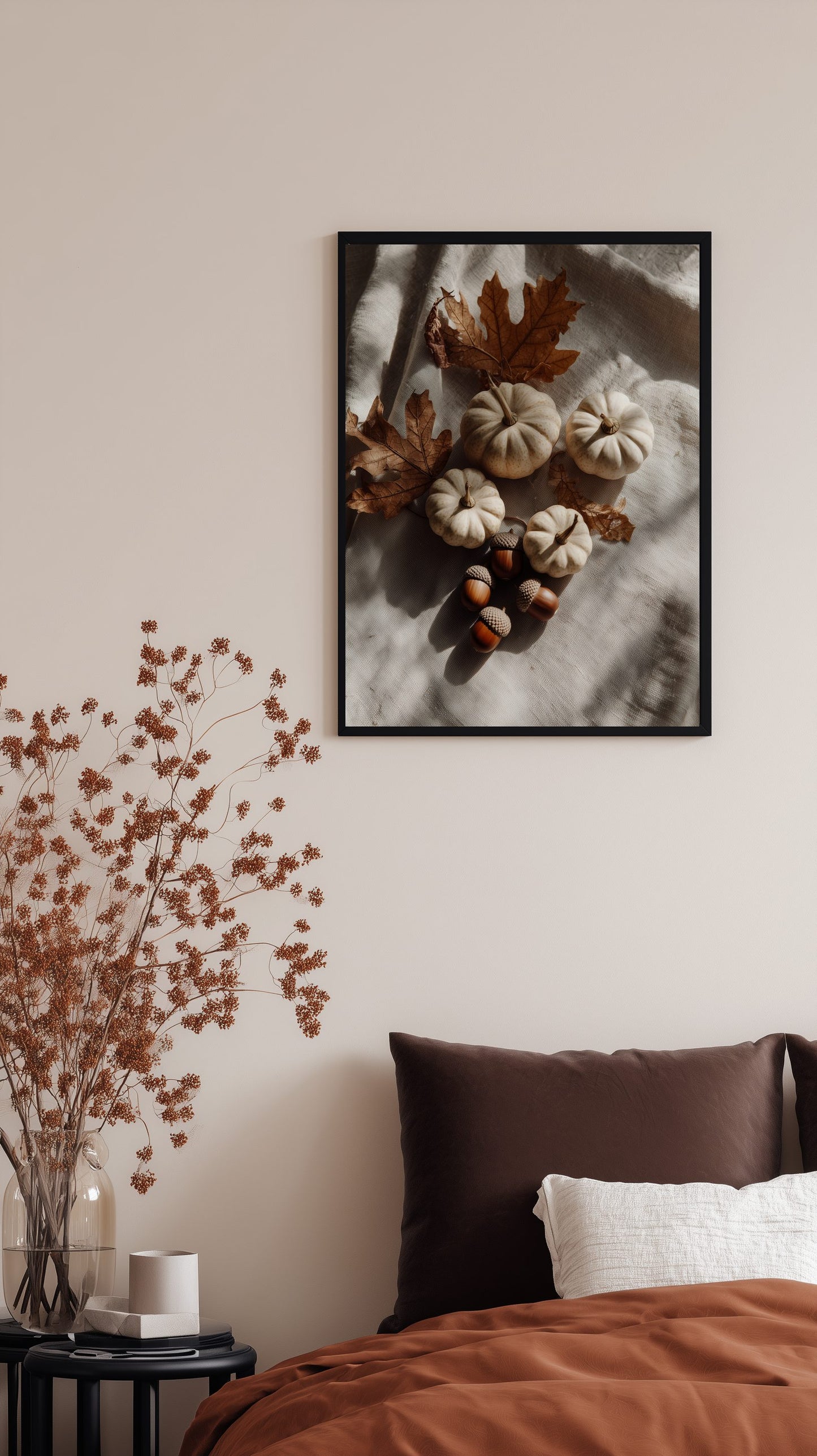 Mini Pumpkins & Acorns Poster