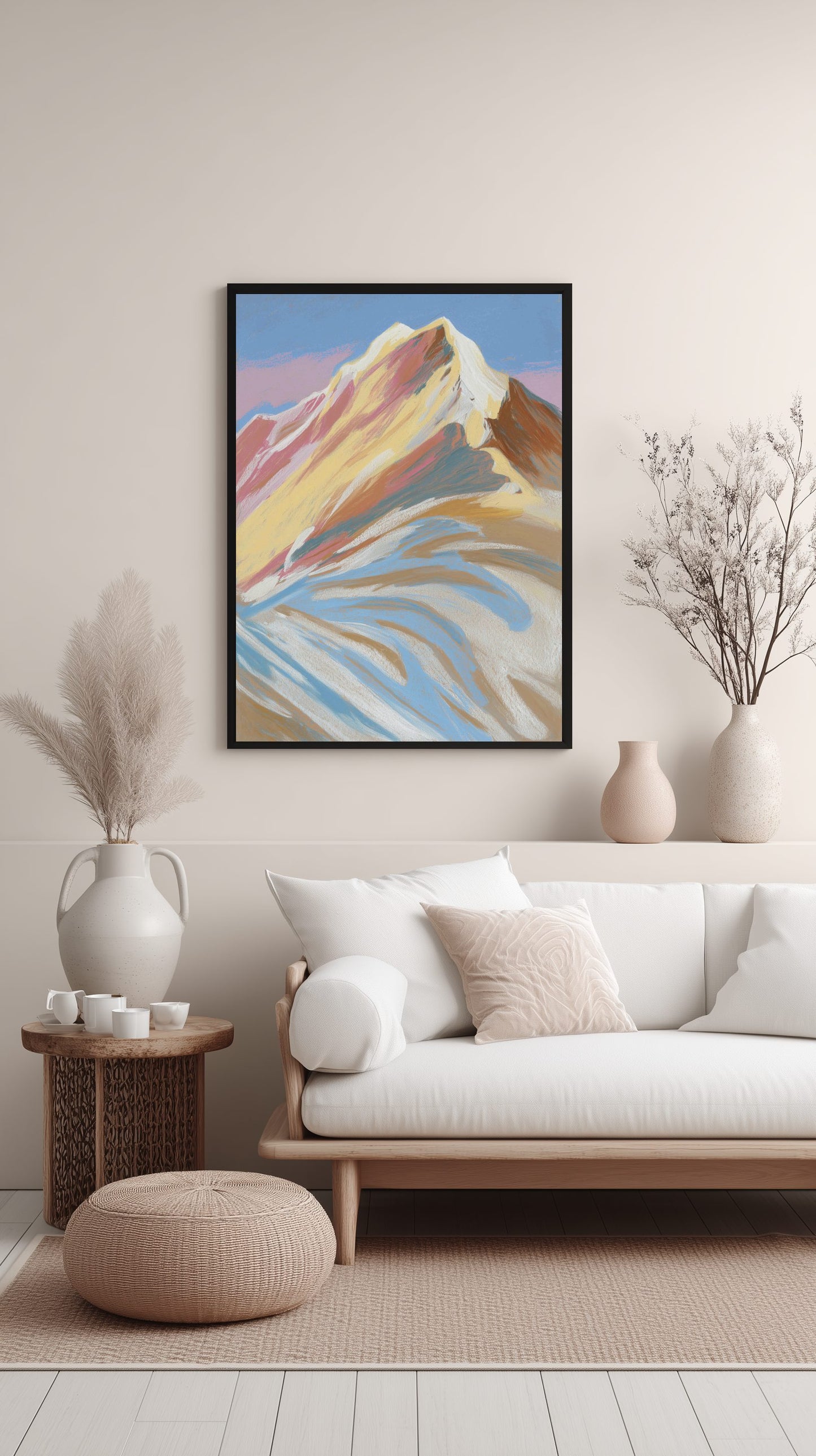 Sun-Kissed Peaks Poster