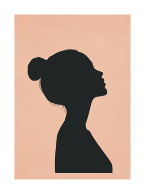 Profile Silhouette Poster
