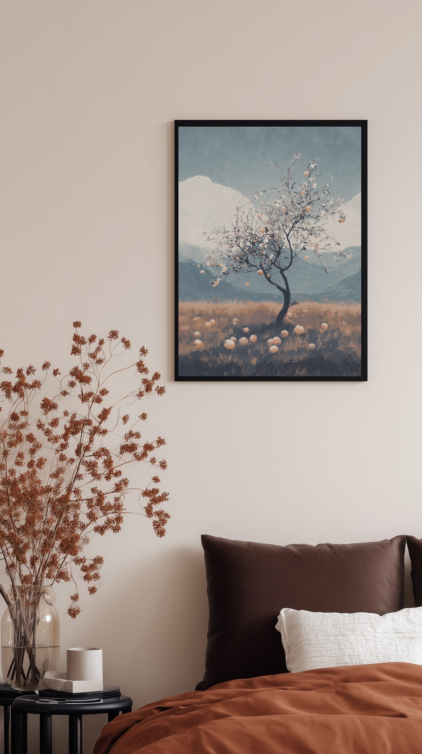 Apple Tree in Autumn Poster