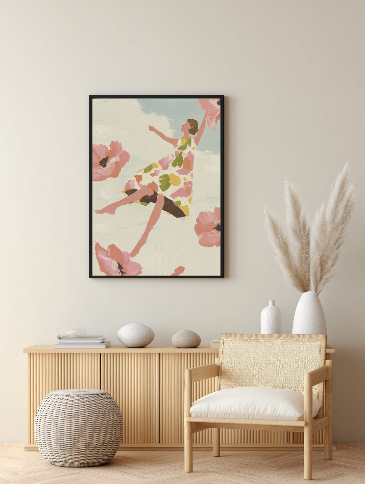 Floating in Bloom Poster