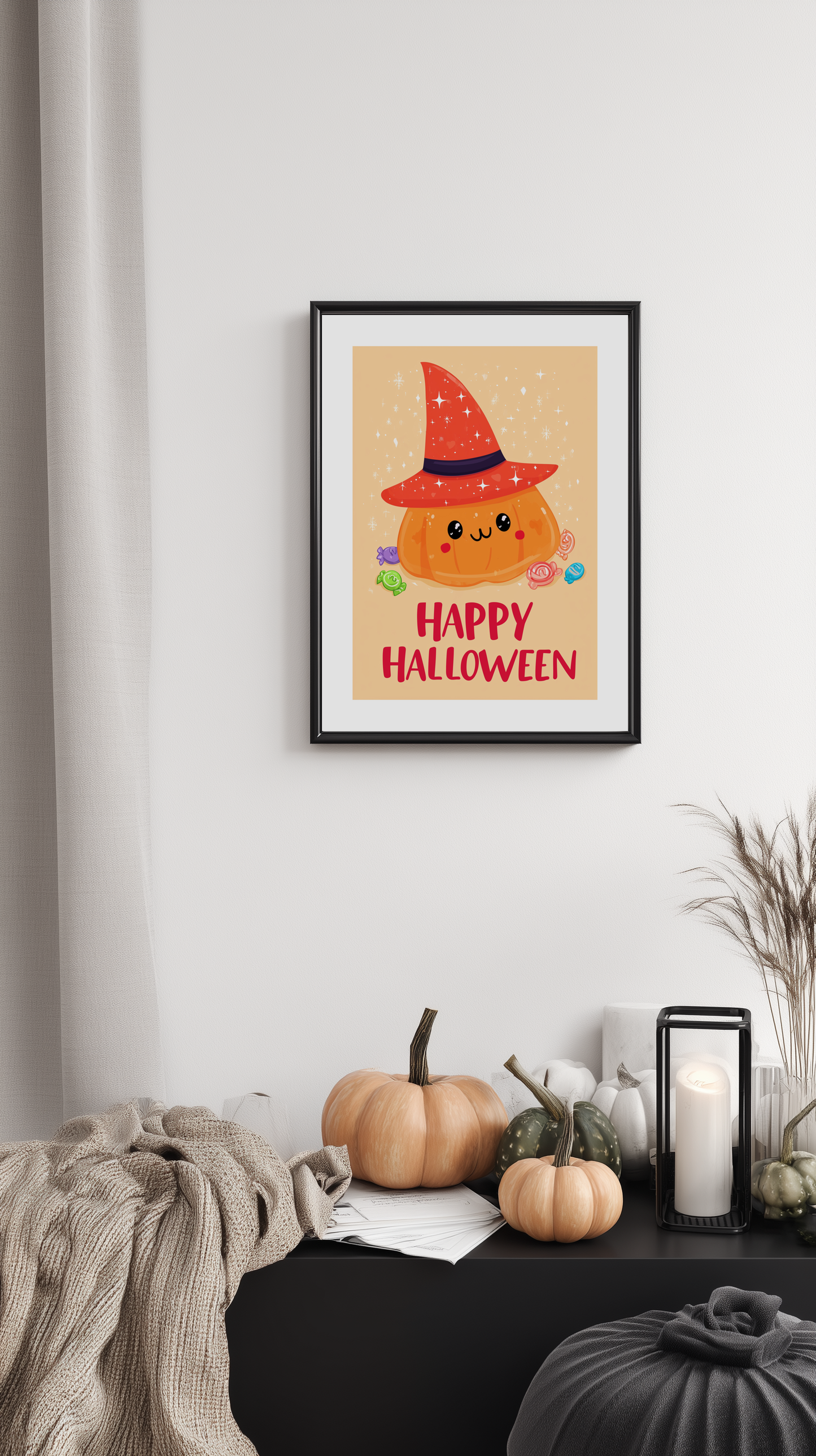 Happy Halloween Pumpkin Poster
