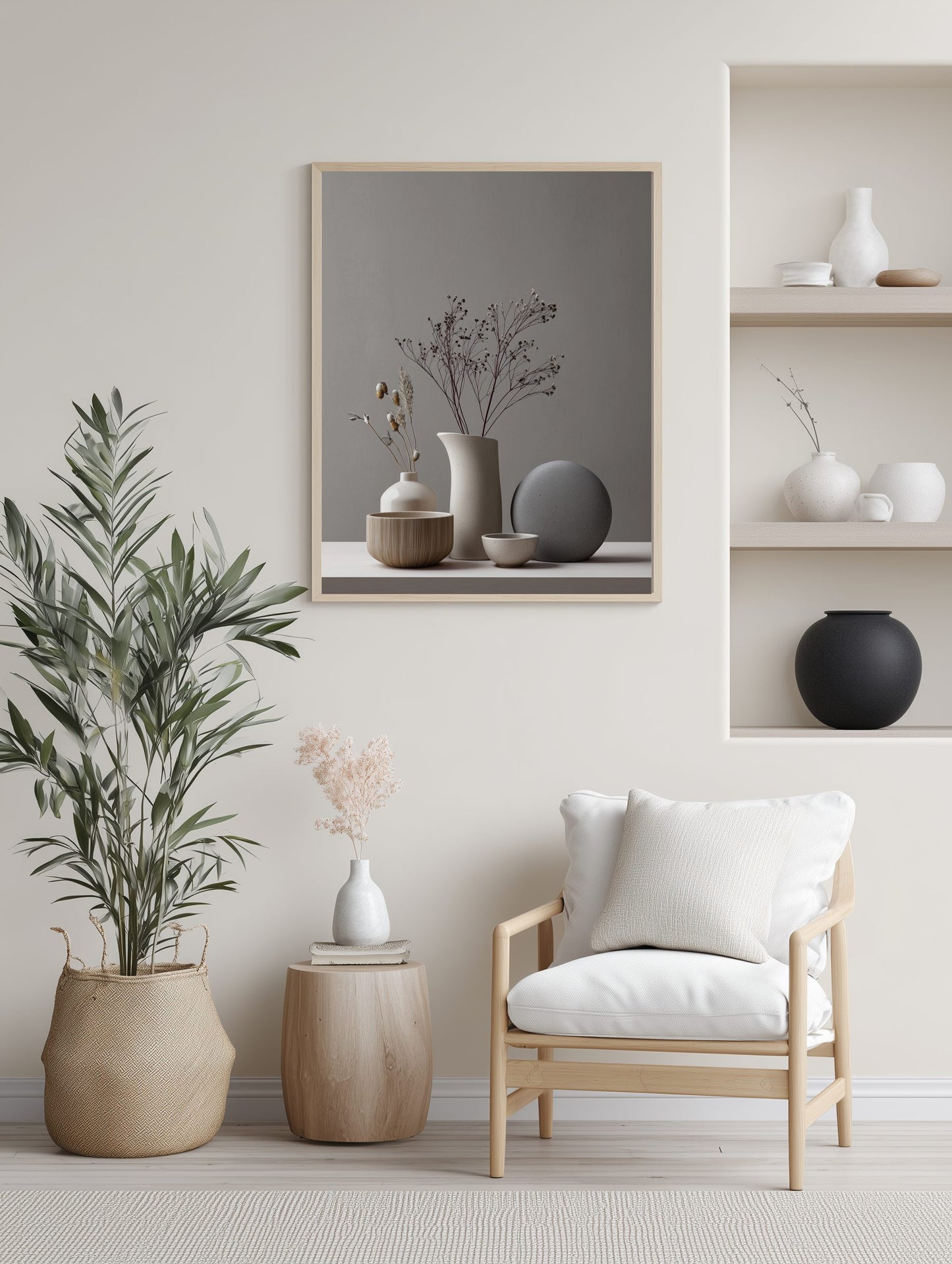 Ceramic & Stone Still Life Poster