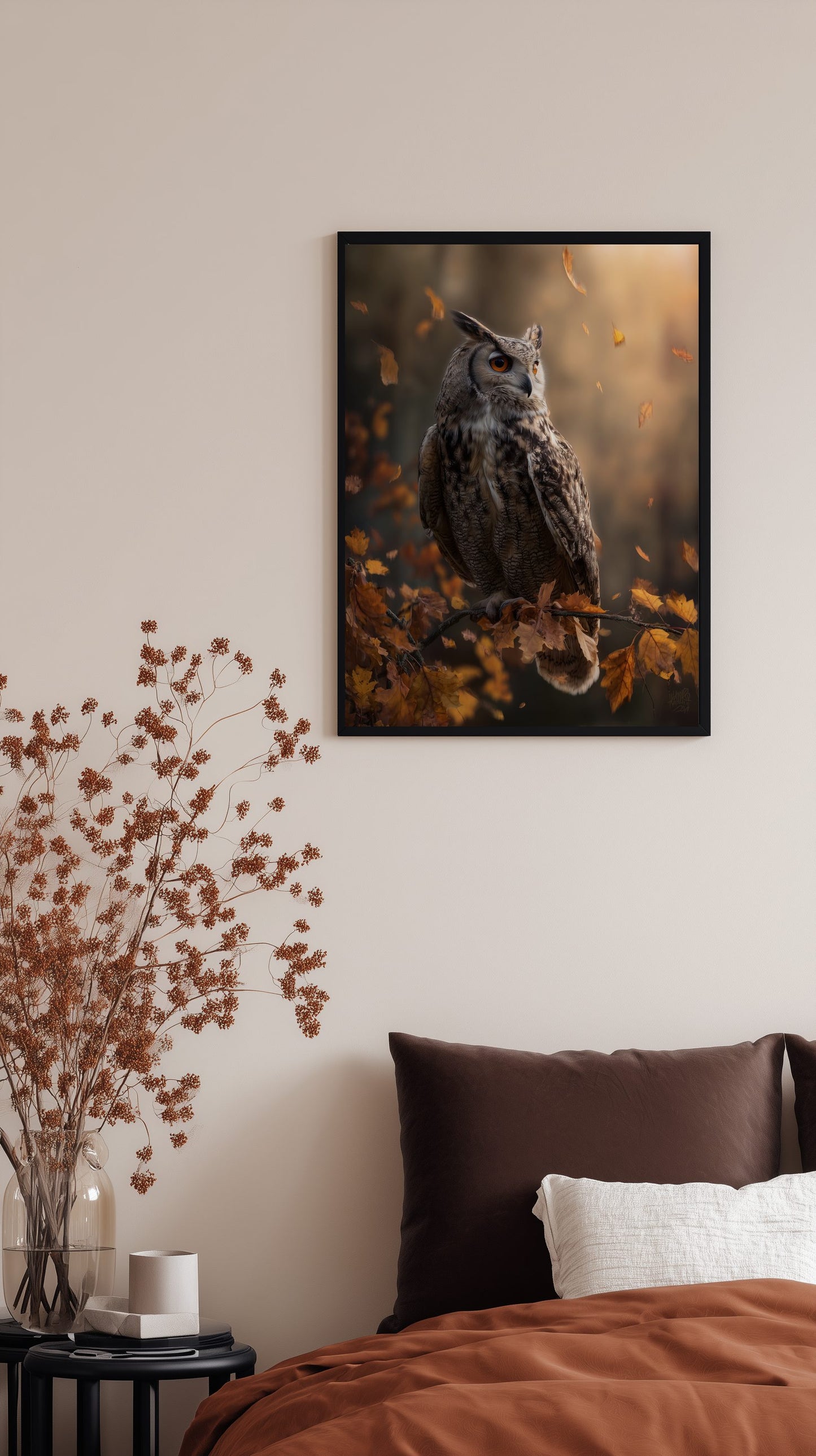 Autumn Owl Poster