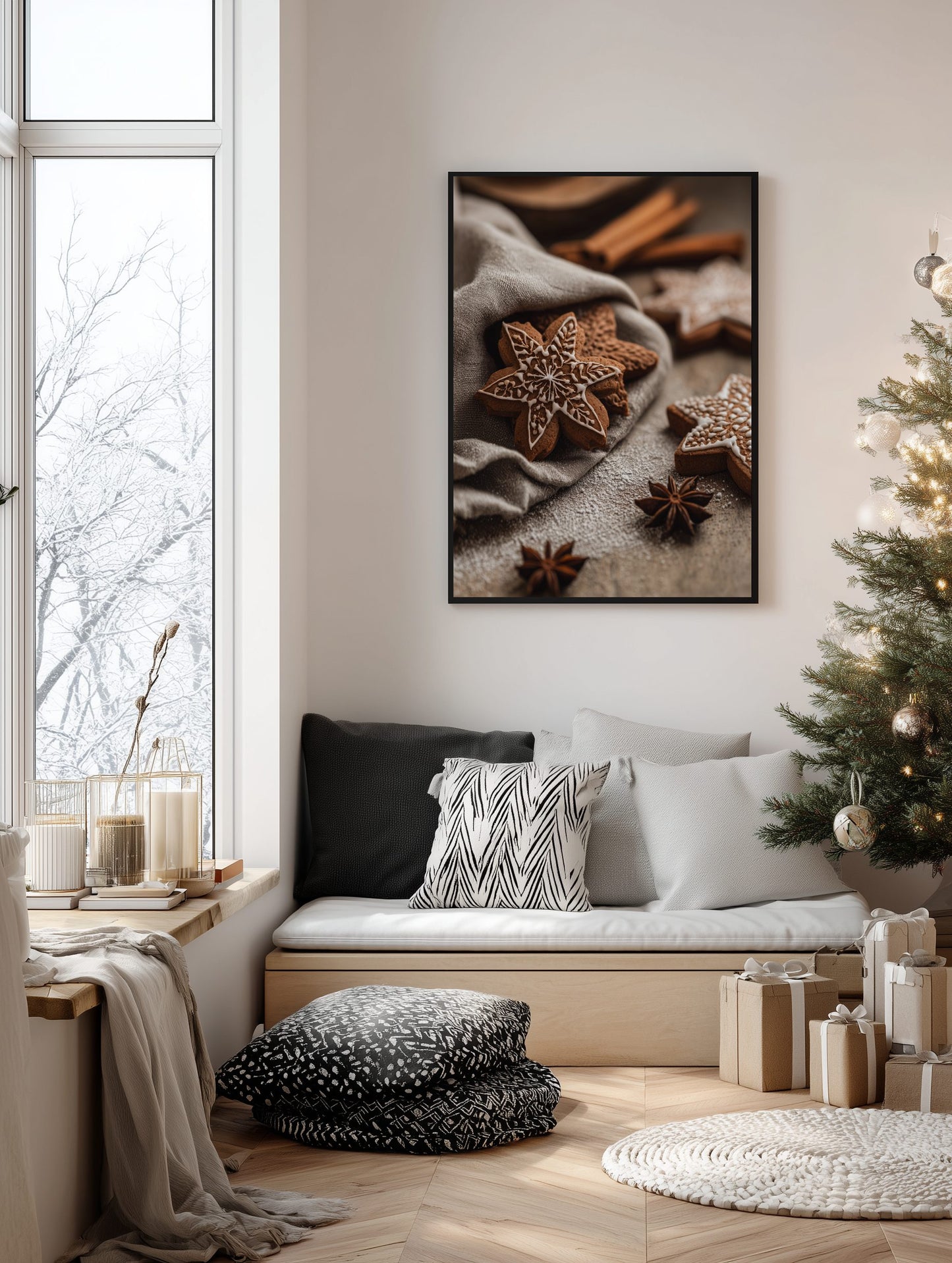 Gingerbread Stars Poster