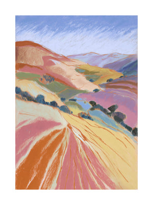 Golden Hills Landscape Poster