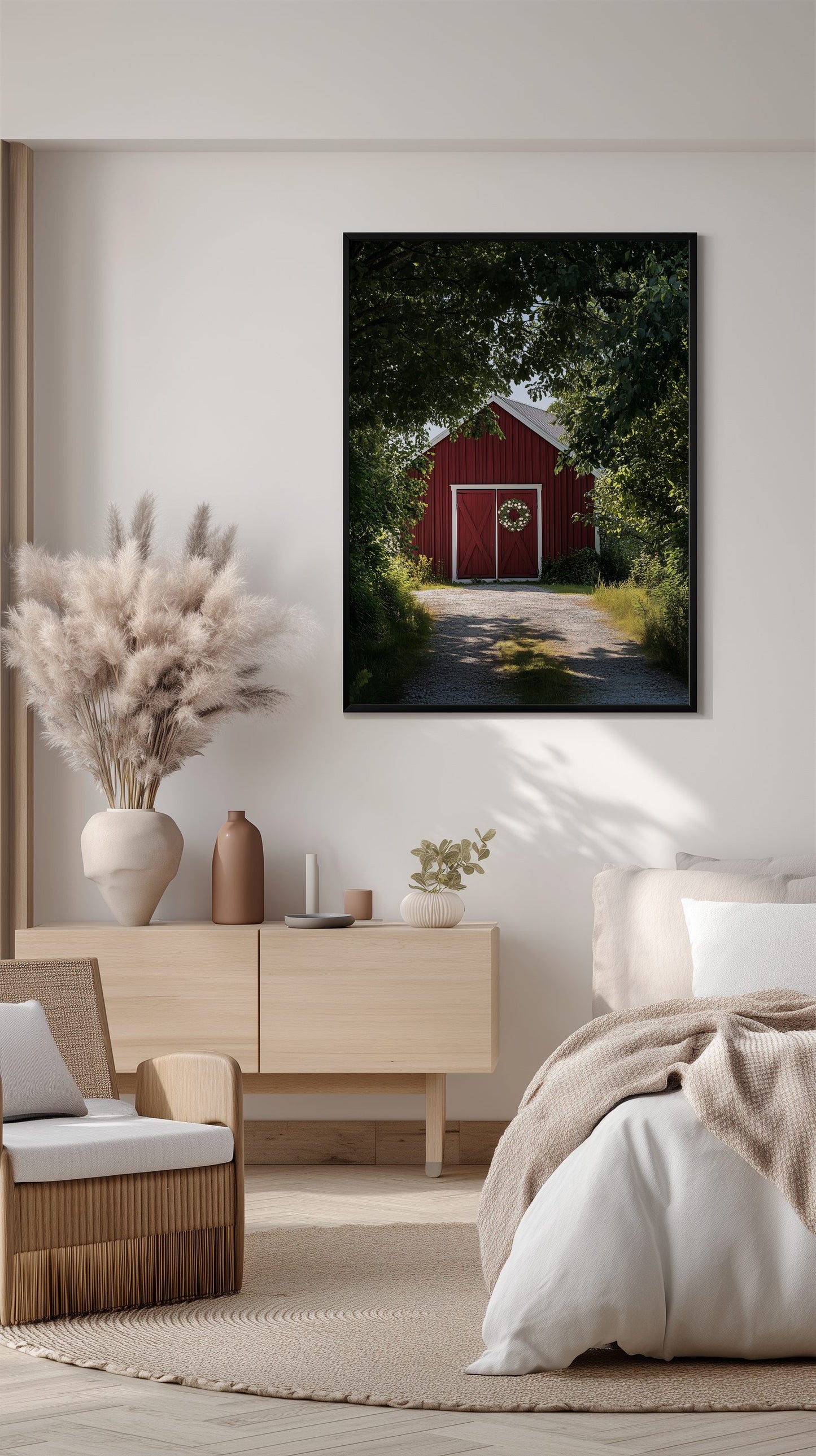 Midsummer Red Barn Poster