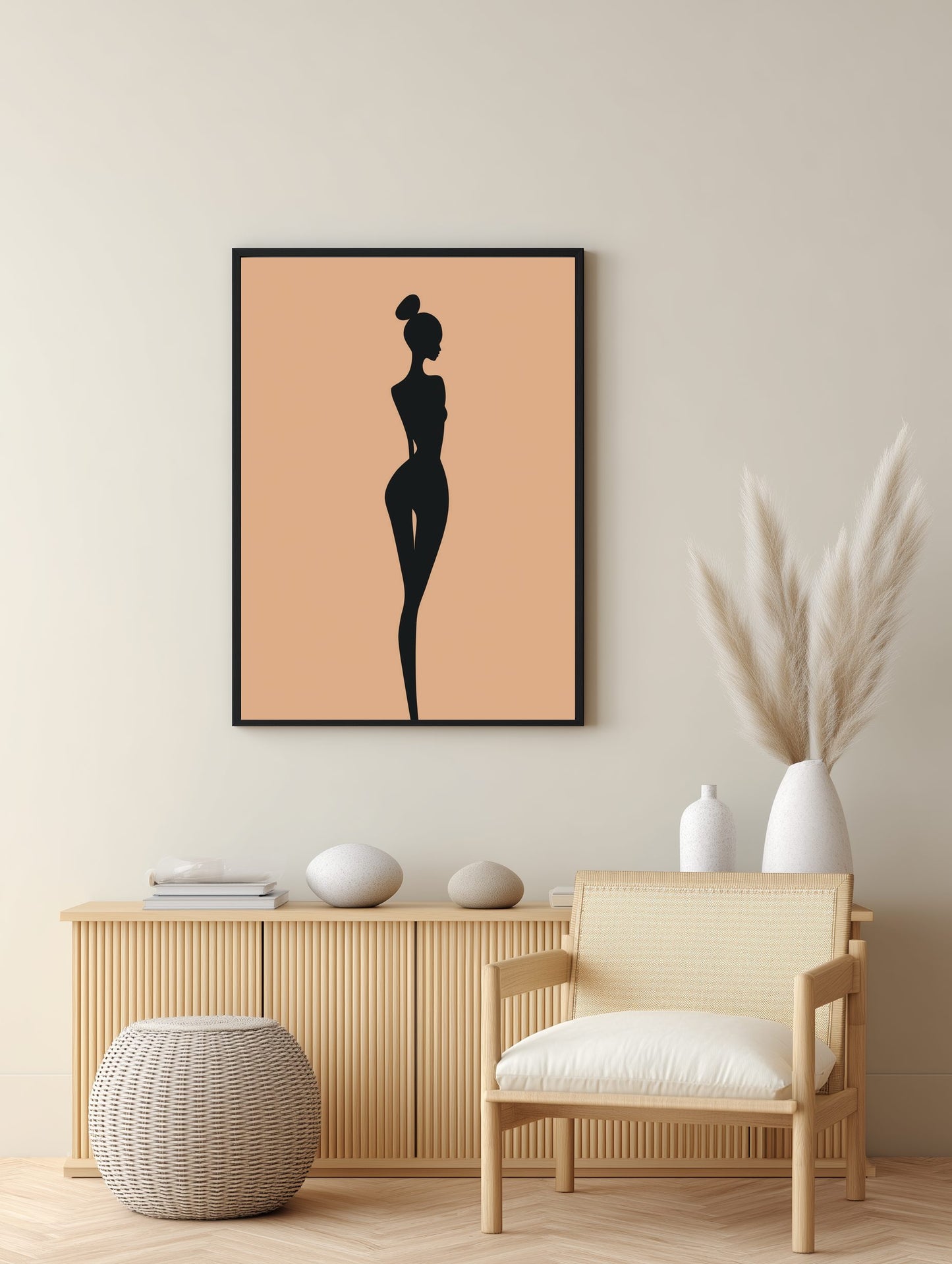 Minimal Silhouette Figure Poster