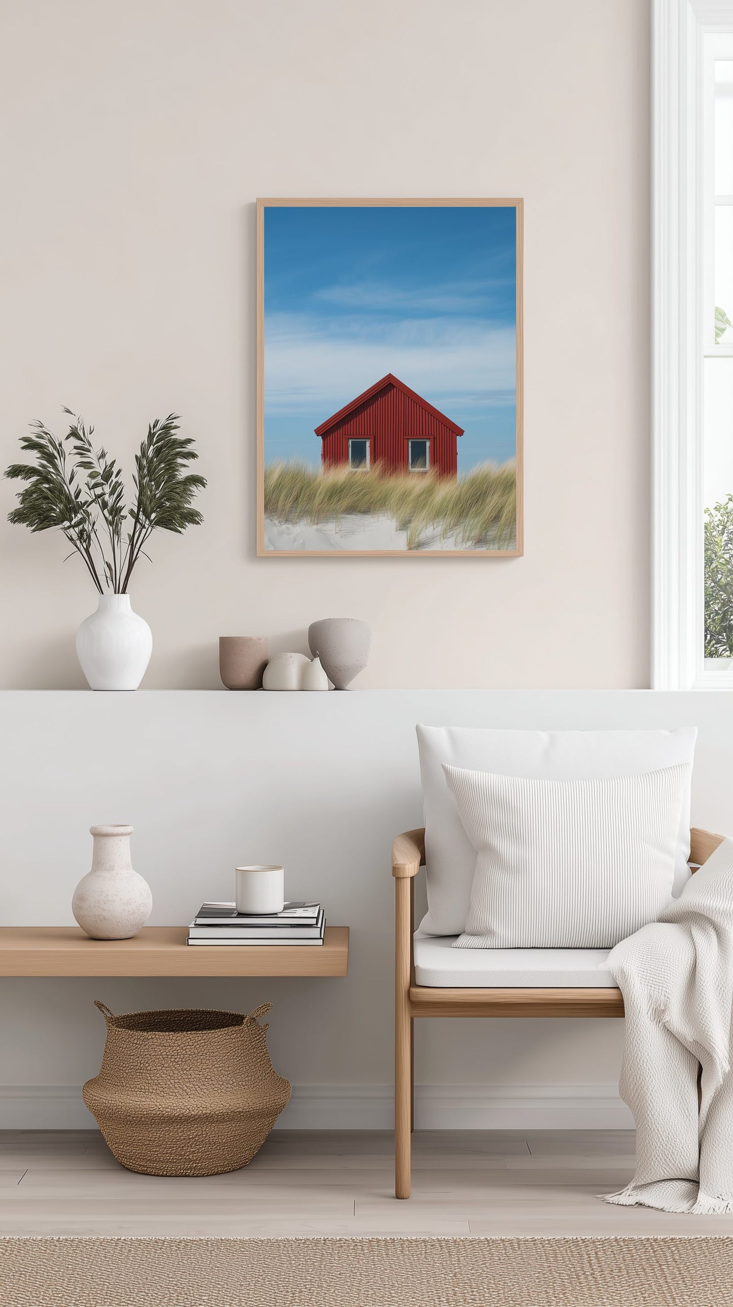 Red Cabin in Falsterbo Poster