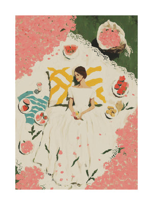 Romantic Garden Picnic Poster