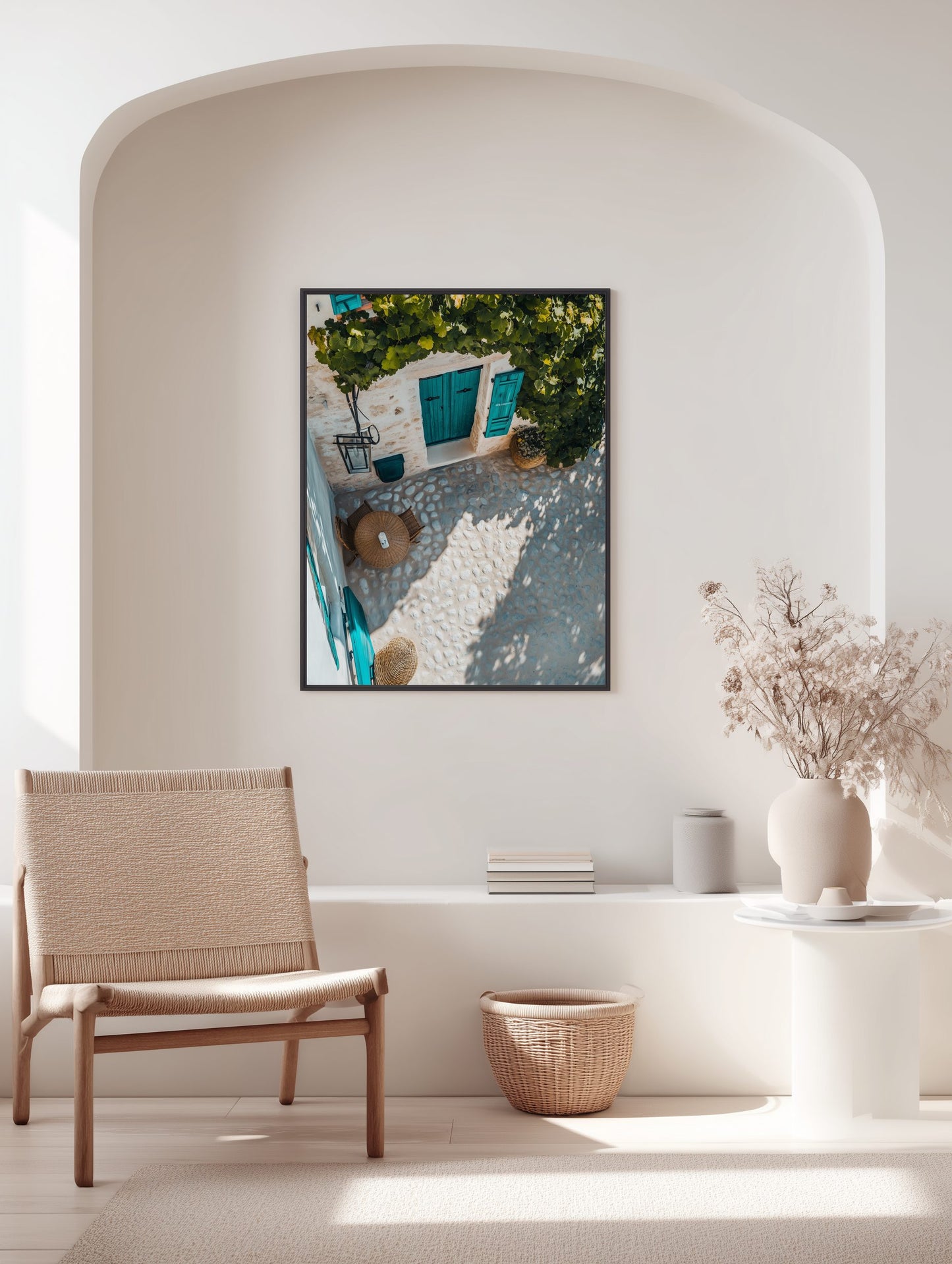 Mediterranean Courtyard Poster