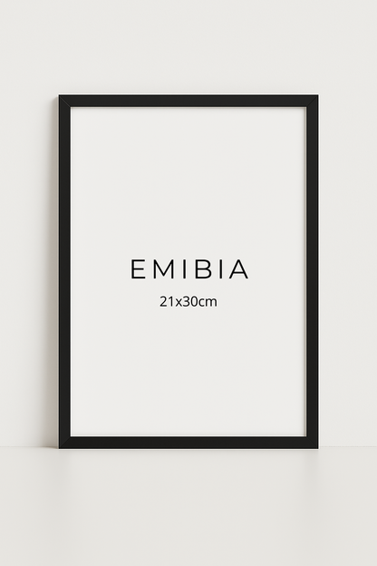 Black wood frame 21x30cm