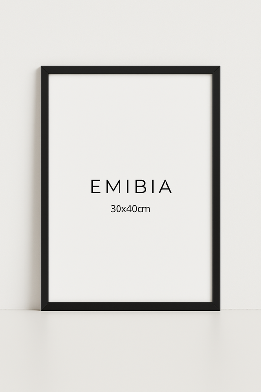 Black wood frame 30x40cm