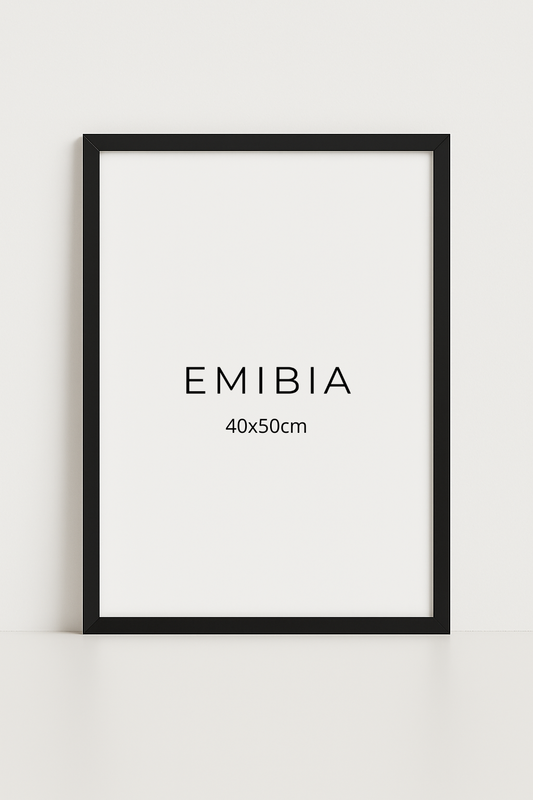 Black wood frame 40x50cm
