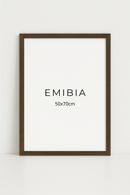 Walnut wood frame 50x70cm