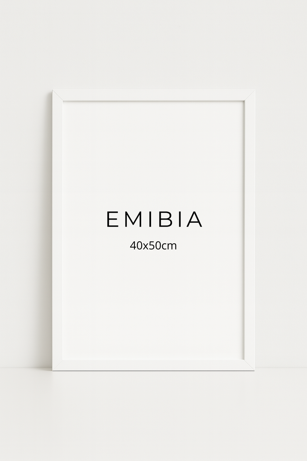 White wood frame 40x50cm