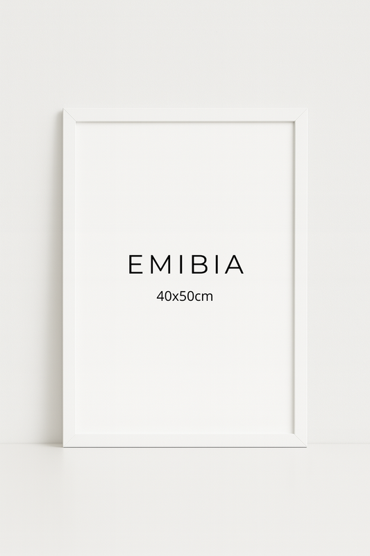 White wood frame 40x50cm