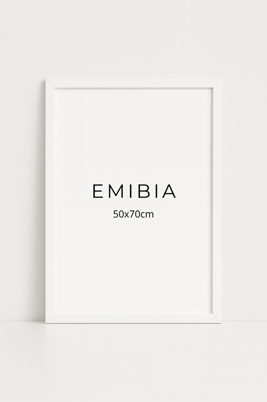 White wood frame 50x70cm