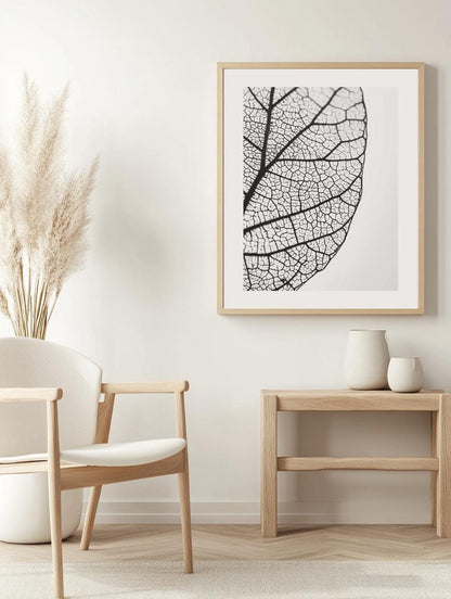 Leaf Veins Close-Up Poster