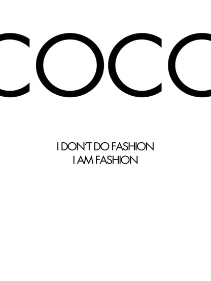 Coco quote typography poster in black text on a light background