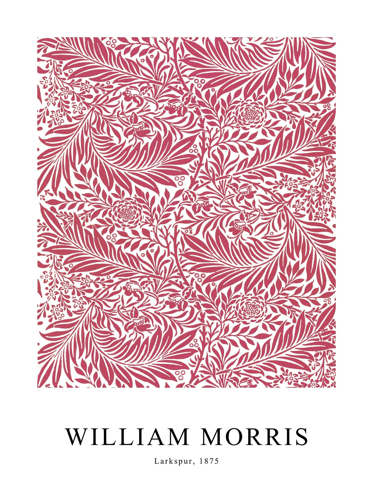 Poster of Willow by William Morris, with golden leaves forming an elegant, nature-inspired design.