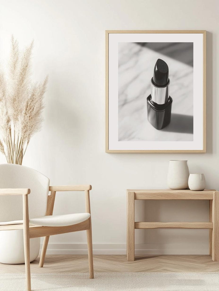 Monochrome Lipstick Poster