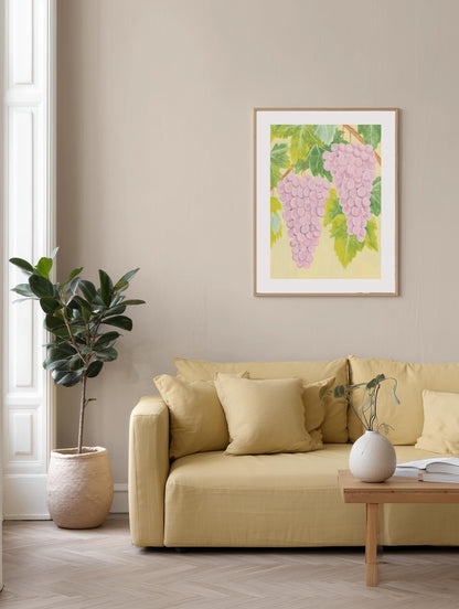 Vineyard Grapes Poster