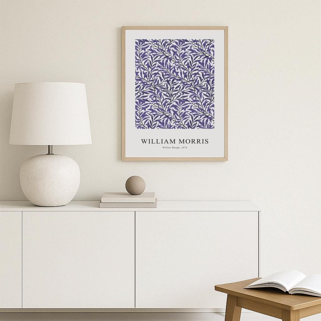 Willow Bough Ink Violet Poster