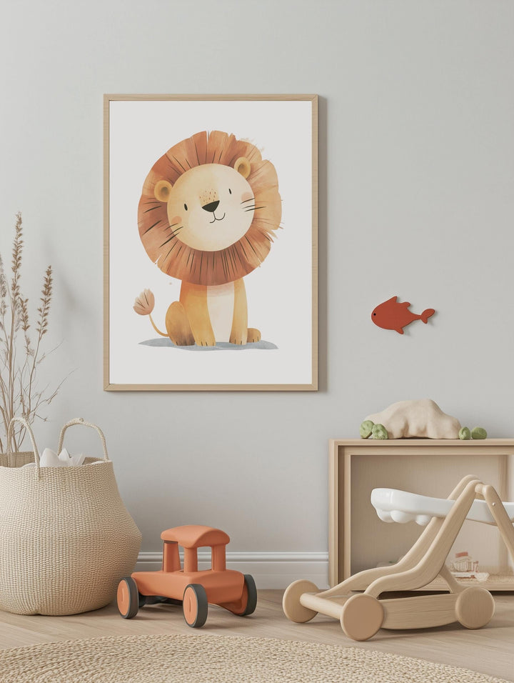 Smiling Lion Poster