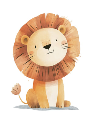 Smiling Lion Poster