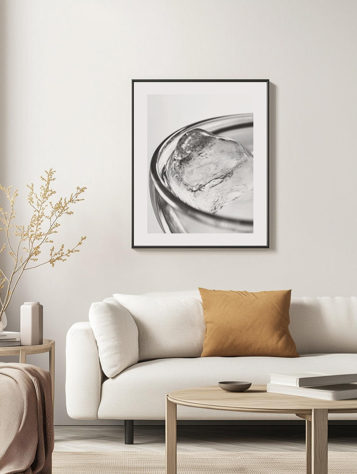 Frozen Elegance Ice Cube Poster