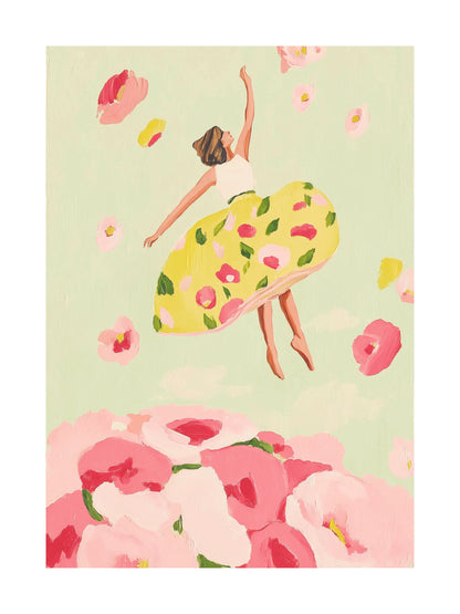 Poster of lime slices and peels on striped fabric