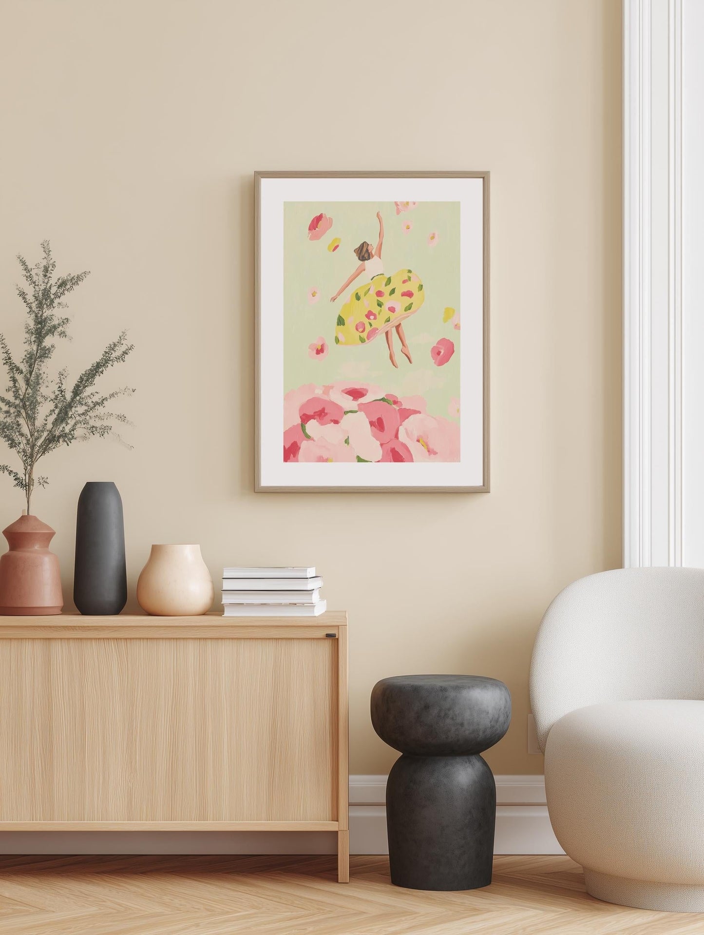 Floral Skirt in Bloom Poster