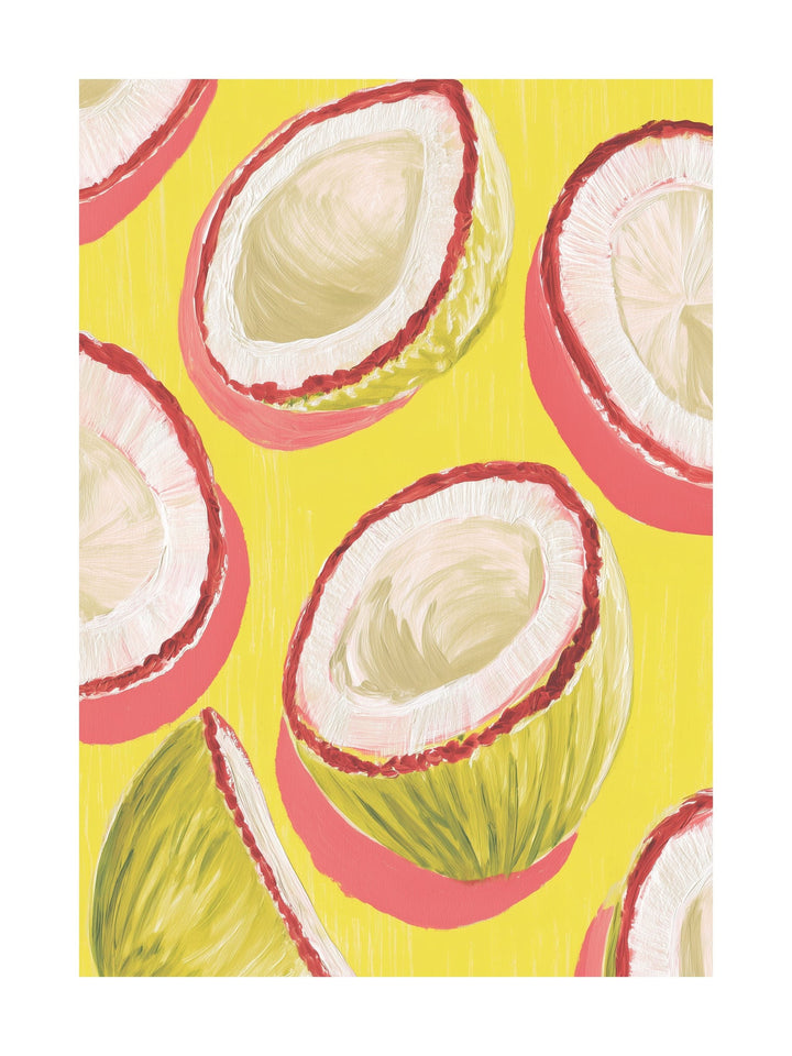 Poster of woman floating mid-air with blooming floral skirt