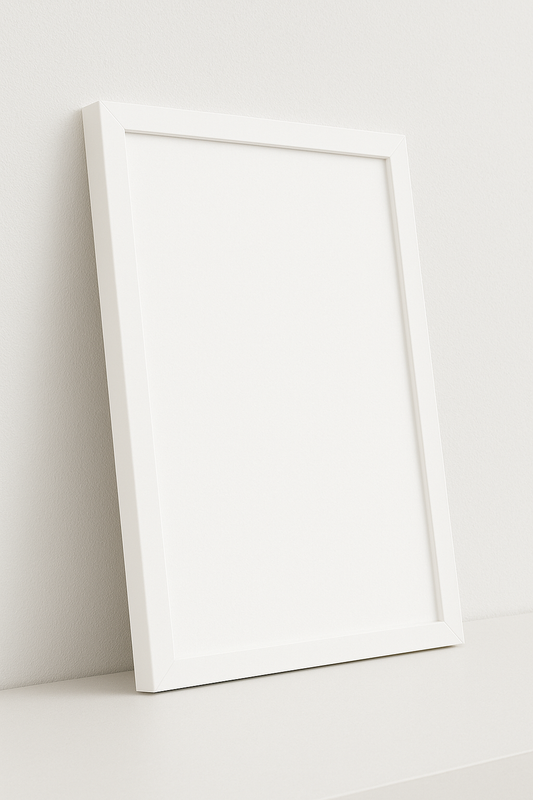 White wood frame 40x50cm