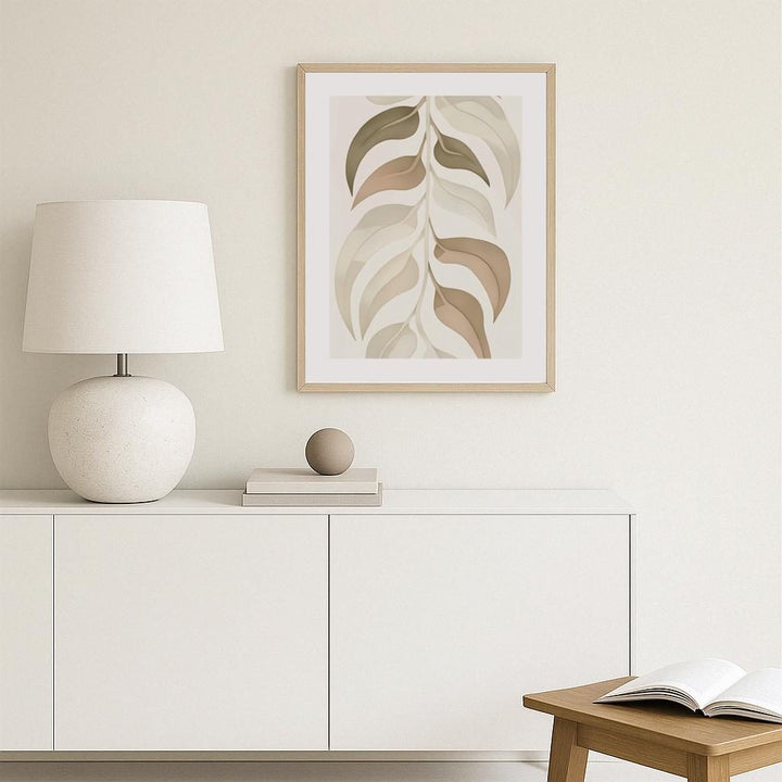 Serene Leaves Poster