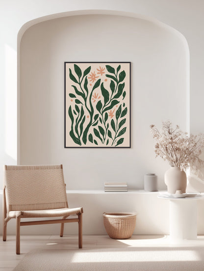 Bold Botanical Shapes Poster